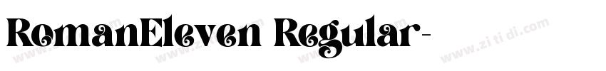 RomanEleven Regular字体转换
